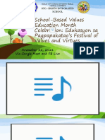 School-Based Values Education Month Celebration: Edukasyon Sa Pagpapakatao's Festival of Values and Virtues