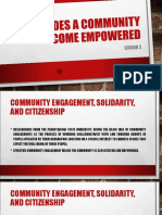 How Does A Community Become Empowered