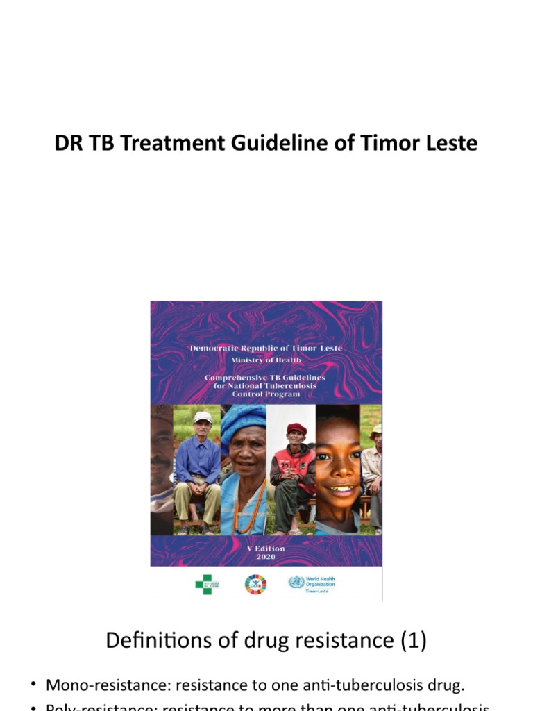 Timor Leste DR-TB Treatment Guidelines | PDF | Tuberculosis | Pharmacology