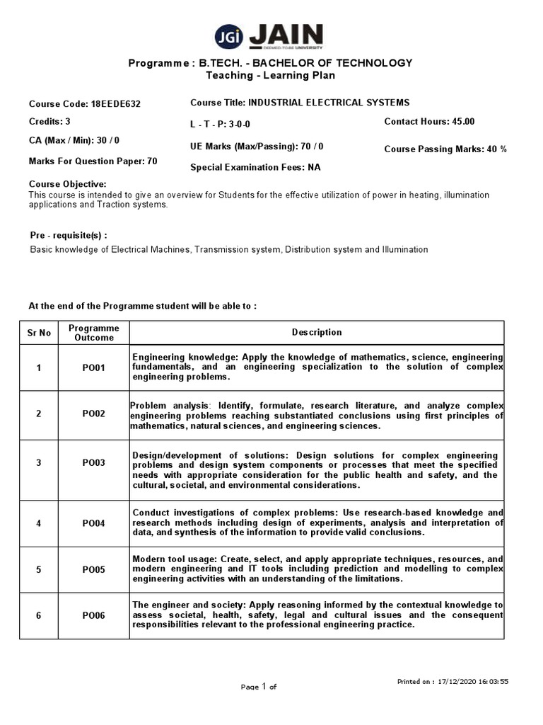 Industrial Electrical Systems PDF Engineering Construction