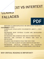 Hypertext Vs Intertext Claims Fallacies