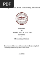 Magnetic Door Alarm Circuit-Using Hall Sensor