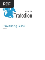 Trafodion Provisioning Guide