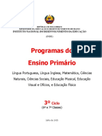 Programa de Aula Do Ensino Primario 3º Ciclo PDF