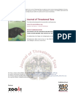 Journa L o F Threattened Taxa: Open Access