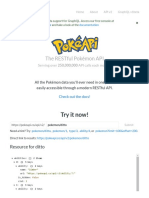 Pokemon API Website For Your Pokedex