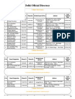 Delhi Officials Contact Details - B2C