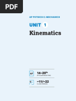 Kinematics: Ap Physics C: Mechanics