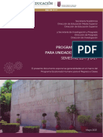 Programa Operativopara Unidades Academicas