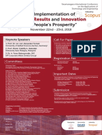 Research Results Innovation: "The Implementation of and For People's Prosperity"