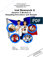 Practical Research 2: Quarter 2-Module 2 Sampling Procedure and Sample