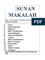 Cara SUSUNAN MAKALAH