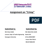 Measuring Crimp and Crimp Percentage