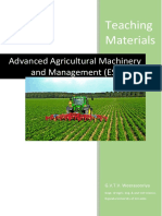 Advanced Agricultural Machinary and Management