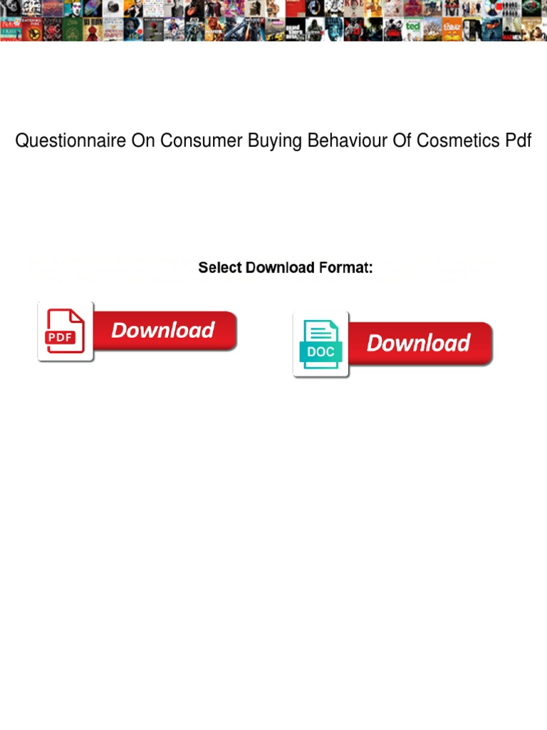 Consumer Buying Behavior in Cosmetics | PDF | Consumer Behaviour | Behavior