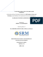 An Internship and Project Work Report Submitted To The SRM Institute of Science and