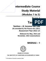 Intermediate Course Study Material: Taxation