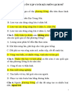 ĐỀ CƯƠNG ÔT KÌ I SỬ LỚP 10