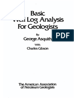 Basic Well Log Analysis for Geologist