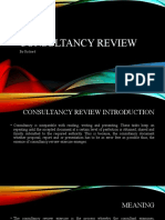 Consultancy Review: by Richard