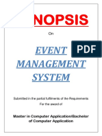 45 - Event Management System-Synopsis