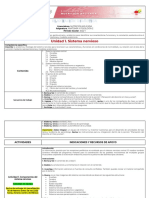 Planeación Didáctica Anatomía y Fisiología II (Unidad 1)