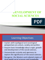 Development of Social Sciences Part 1