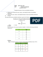 DLP 3 (Finding The Mean, Variance, and Standard Deviation of Discrete Probability Distributions)