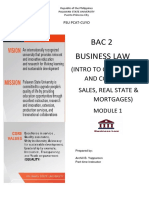Intro To Business Law Module - 1