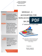 PSU PCAT-CUYO Module - 1 Accounting for Non-Accountants