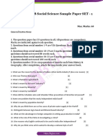 CBSE Class 8 Social Science Sample Paper