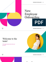 Colorful Geometric New Hire Onboarding Company Presentation