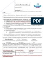 Student and Parent Consent Form: Saswati Mukherjee (Mother) Joy Mukherjee (Father)