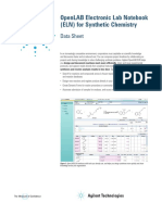 5990-5606EN - OpenLAB ELN For Synthetic Chemistry Data Sheet