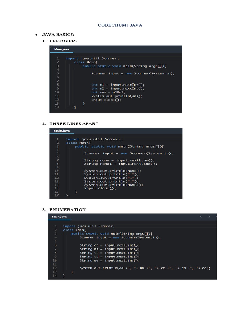 Codechum Documentation Java | PDF