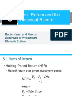 Risk, Return and The Historical Record: Bodie, Kane, and Marcus Eleventh Edition