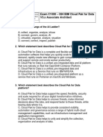 Exam C1000 - 084 IBM Cloud Pak For Data V3.x Associate Architect