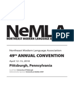 NeMLA 2018 Convention Program