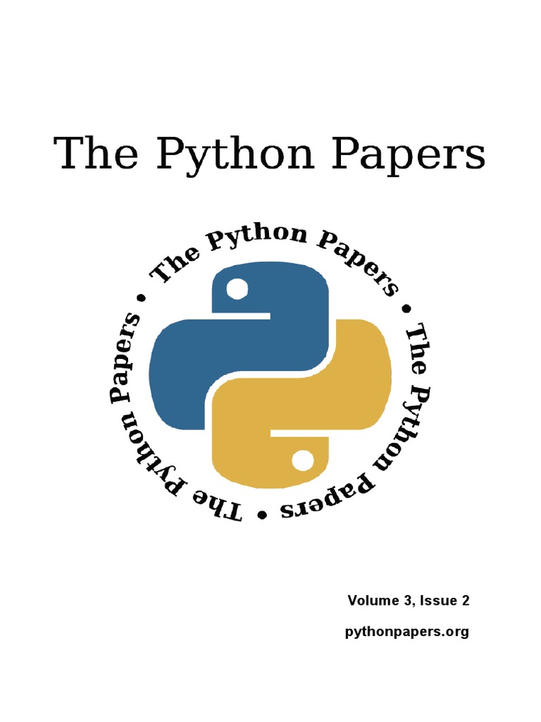 The Python Papers | PDF | Quantum Mechanics | Parameter (Computer ...