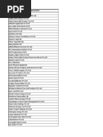 Gas Companies - Batch 1 - Nonusable