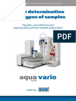 Water Determination in All Types of Samples: Vario