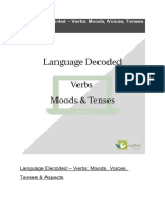 Language Decoded - Verbs: Moods, Voices, Tenses & Aspects