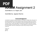 Jigyasa Sharma (AAMM) Assignment 2