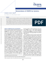 Classification and Nomenclature of CRISPR-Cas Systems: Where From Here?