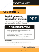 ks2 English 2016 Grammar Punctuation Spelling Paper 2 Spelling Teachers Version