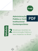 Módulo 2 - Mudanças recentes na Administração Pública e seus impactos no Brasil