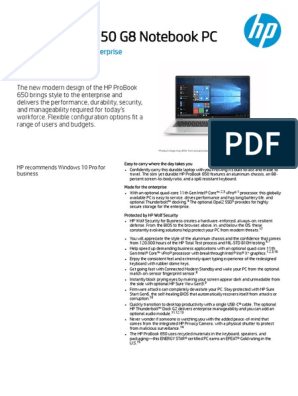 HP ProBook 650 G8 i5-1135G7 Ordinateur portable 39,6 cm (15.6) Full HD  Intel®