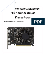 96VG NG1650F16 5L - NVIDIA - GTX1650 4 Port Datasheet
