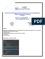 School of Information Technology and Engineering Mobile Application Development ITE1016 Digital Assignment - 2 FALL SEMESTER 2021-22