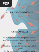 Pluralization of Nouns